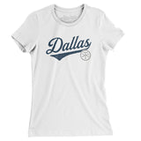 Dallas Vintage Script Women's T-Shirt-Allegiant Goods Co. Vintage Sports Apparel
