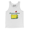 Pennsylvania Golf Men/Unisex Tank Top-White-Allegiant Goods Co. Vintage Sports Apparel
