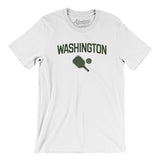 Washington Pickleball Men/Unisex T-Shirt-White-Allegiant Goods Co. Vintage Sports Apparel