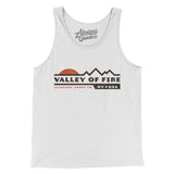 Valley Of Fire Sunset Men/Unisex Tank Top-White-Allegiant Goods Co. Vintage Sports Apparel
