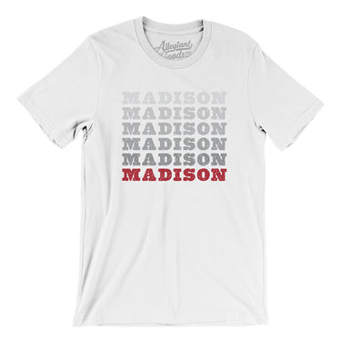 Madison Repeat Men/Unisex T-Shirt-White-Allegiant Goods Co. Vintage Sports Apparel