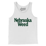 Nebraska Weed Men/Unisex Tank Top-White-Allegiant Goods Co. Vintage Sports Apparel