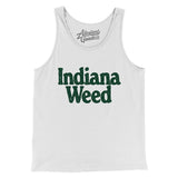 Indiana Weed Men/Unisex Tank Top-White-Allegiant Goods Co. Vintage Sports Apparel