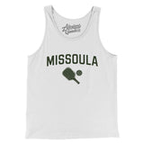 Missoula Pickleball Men/Unisex Tank Top-White-Allegiant Goods Co. Vintage Sports Apparel