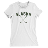 Alaska Golf Women's T-Shirt-White-Allegiant Goods Co. Vintage Sports Apparel