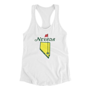 Nevada Golf Women's Racerback Tank-Allegiant Goods Co. Vintage Sports Apparel