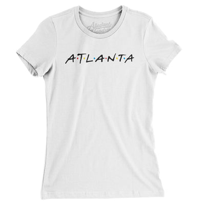 Atlanta Friends Women's T-Shirt-White-Allegiant Goods Co. Vintage Sports Apparel
