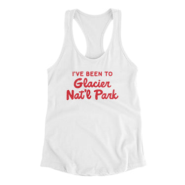 I've Been To Glacier National Park Women's Racerback Tank-Allegiant Goods Co. Vintage Sports Apparel