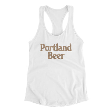 Portland Beer Women's Racerback Tank-Allegiant Goods Co. Vintage Sports Apparel