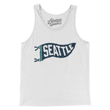 Seattle Pennant Men/Unisex Tank Top-Allegiant Goods Co. Vintage Sports Apparel