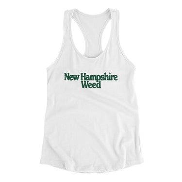 New Hampshire Weed Women's Racerback Tank-Allegiant Goods Co. Vintage Sports Apparel