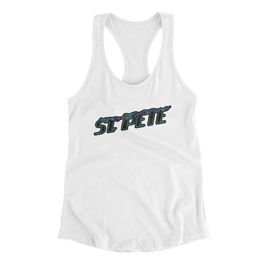 St. Pete Connect Women's Racerback Tank-Allegiant Goods Co. Vintage Sports Apparel
