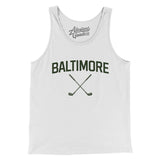 Baltimore Golf Men/Unisex Tank Top-White-Allegiant Goods Co. Vintage Sports Apparel