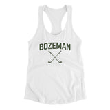 Bozeman Golf Women's Racerback Tank-White-Allegiant Goods Co. Vintage Sports Apparel