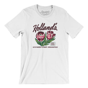 Holland's Indianapolis Men/Unisex T-Shirt-White-Allegiant Goods Co. Vintage Sports Apparel