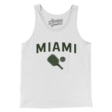 Miami Pickleball Men/Unisex Tank Top-White-Allegiant Goods Co. Vintage Sports Apparel