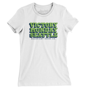 Victory Monday Seattle Women's T-Shirt-Allegiant Goods Co. Vintage Sports Apparel