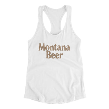 Montana Beer Women's Racerback Tank-Allegiant Goods Co. Vintage Sports Apparel