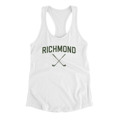 Richmond Golf Women's Racerback Tank-White-Allegiant Goods Co. Vintage Sports Apparel