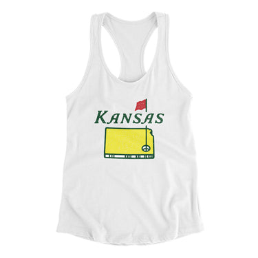 Kansas Golf Women's Racerback Tank-Allegiant Goods Co. Vintage Sports Apparel