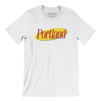 Portland Seinfeld Men/Unisex T-Shirt-White-Allegiant Goods Co. Vintage Sports Apparel
