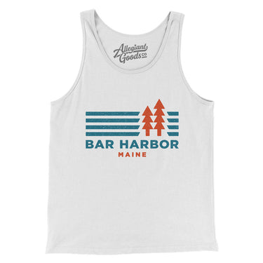 Bar Harbor Maine in White Color
