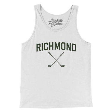 Richmond Golf Men/Unisex Tank Top-White-Allegiant Goods Co. Vintage Sports Apparel