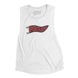 Portland Pennant Women's Flowey Scoopneck Muscle Tank-Allegiant Goods Co. Vintage Sports Apparel
