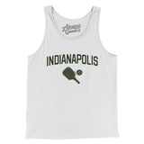 Indianapolis Pickleball Men/Unisex Tank Top-White-Allegiant Goods Co. Vintage Sports Apparel