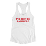 I've Been To Baltimore Women's Racerback Tank-Allegiant Goods Co. Vintage Sports Apparel