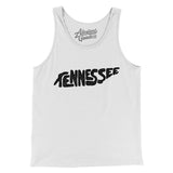 Tennessee State Shape Text Men/Unisex Tank Top-Allegiant Goods Co. Vintage Sports Apparel