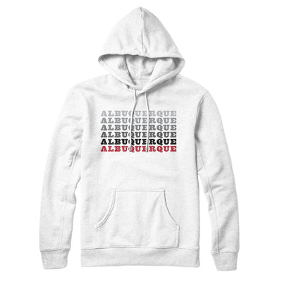 Albuquerque Repeat Hoodie-White-Allegiant Goods Co. Vintage Sports Apparel