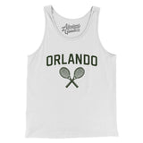 Orlando Tennis Men/Unisex Tank Top-White-Allegiant Goods Co. Vintage Sports Apparel