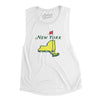 New York Golf Women's Flowey Scoopneck Muscle Tank-White-Allegiant Goods Co. Vintage Sports Apparel