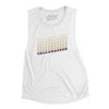 Tallahassee Vintage Repeat Women's Flowey Scoopneck Muscle Tank-White-Allegiant Goods Co. Vintage Sports Apparel