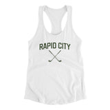 Rapid City Golf Women's Racerback Tank-White-Allegiant Goods Co. Vintage Sports Apparel