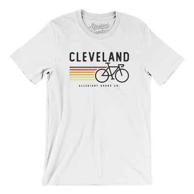Cleveland Cycling Men/Unisex T-Shirt-White-Allegiant Goods Co. Vintage Sports Apparel