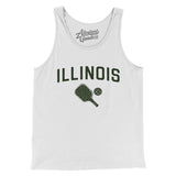 Illinois Pickleball Men/Unisex Tank Top-White-Allegiant Goods Co. Vintage Sports Apparel