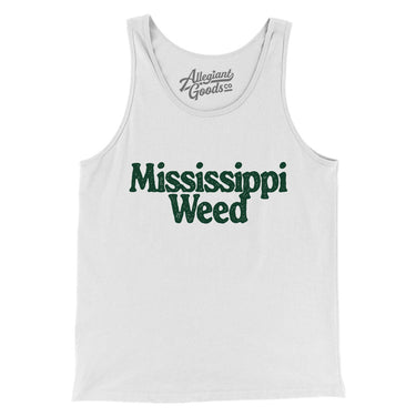 Mississippi Weed Men/Unisex Tank Top-Allegiant Goods Co. Vintage Sports Apparel