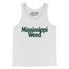 Mississippi Weed Men/Unisex Tank Top-White-Allegiant Goods Co. Vintage Sports Apparel