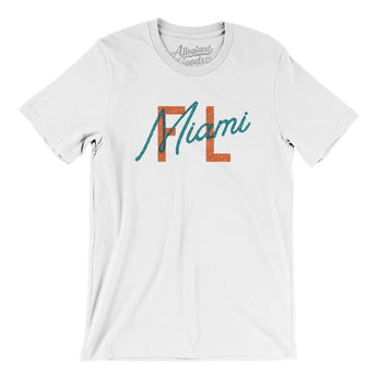 Miami Fl Overprinted Men/Unisex T-Shirt-Allegiant Goods Co. Vintage Sports Apparel