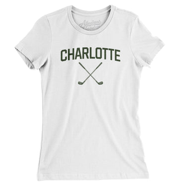 Charlotte Golf Women's T-Shirt-White-Allegiant Goods Co. Vintage Sports Apparel