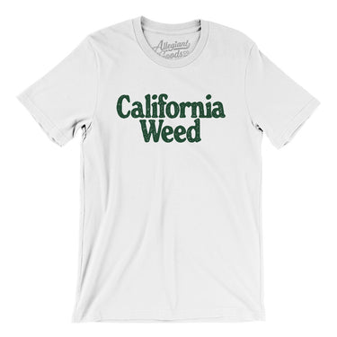 California Weed Men/Unisex T-Shirt-White-Allegiant Goods Co. Vintage Sports Apparel