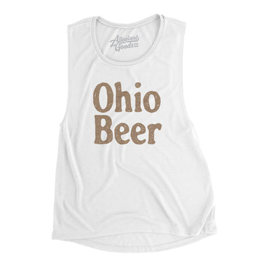Ohio Beer Women's Flowey Scoopneck Muscle Tank-Allegiant Goods Co. Vintage Sports Apparel