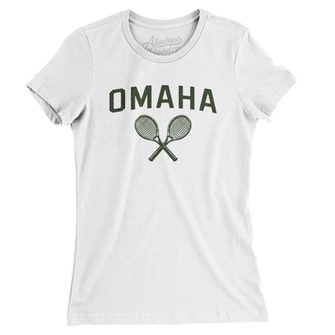 Omaha Tennis Women's T-Shirt-White-Allegiant Goods Co. Vintage Sports Apparel