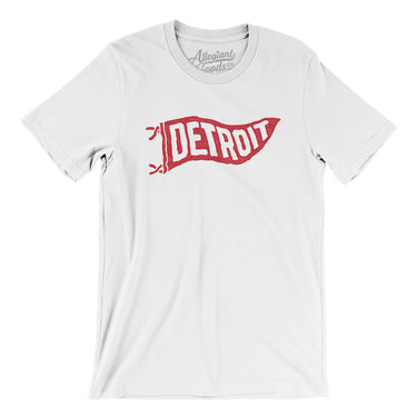 Detroit Pennant Men/Unisex T-Shirt-Allegiant Goods Co. Vintage Sports Apparel