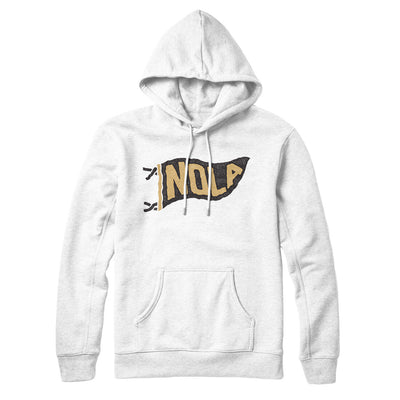 Nola Pennant Hoodie-White-Allegiant Goods Co. Vintage Sports Apparel
