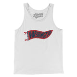 Washington Pennant Men/Unisex Tank Top-White-Allegiant Goods Co. Vintage Sports Apparel
