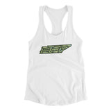 Tennessee Golf Course Map Women's Racerback Tank-White-Allegiant Goods Co. Vintage Sports Apparel