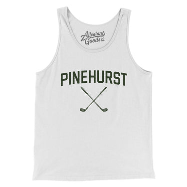 Pinehurst Golf Men/Unisex Tank Top-White-Allegiant Goods Co. Vintage Sports Apparel